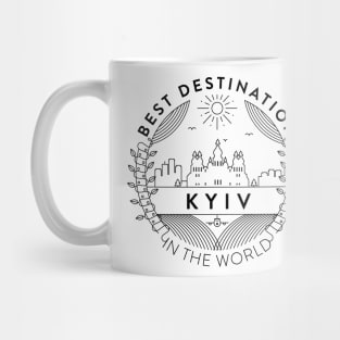 Kyiv Minimal Badge Design Mug